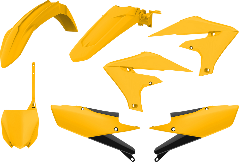 POLISPORT Complete Body Kit Dark Yellow - YZ 250F/450F 2019-2023 Vintage 90840