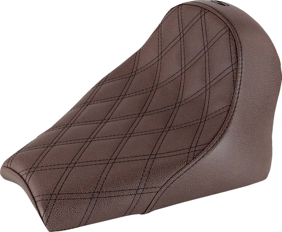 SADDLEMEN Seat - Renegade Solo - Lattice Stitched - Brown I18-33-002BLS