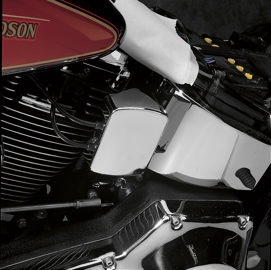 DRAG SPECIALTIES Tapa de bobina lisa - Harley Davidson - Cromo 33-0005-BC328 