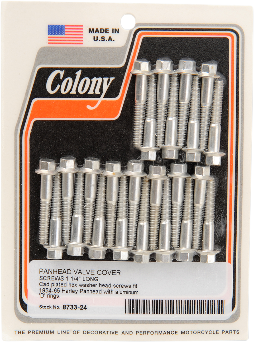COLONY Screws - Valve Cover - Cadmium 8733-24