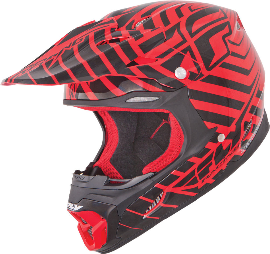 FLY RACING Three.4 Sonar Helmet Red/Black L 73-3642L