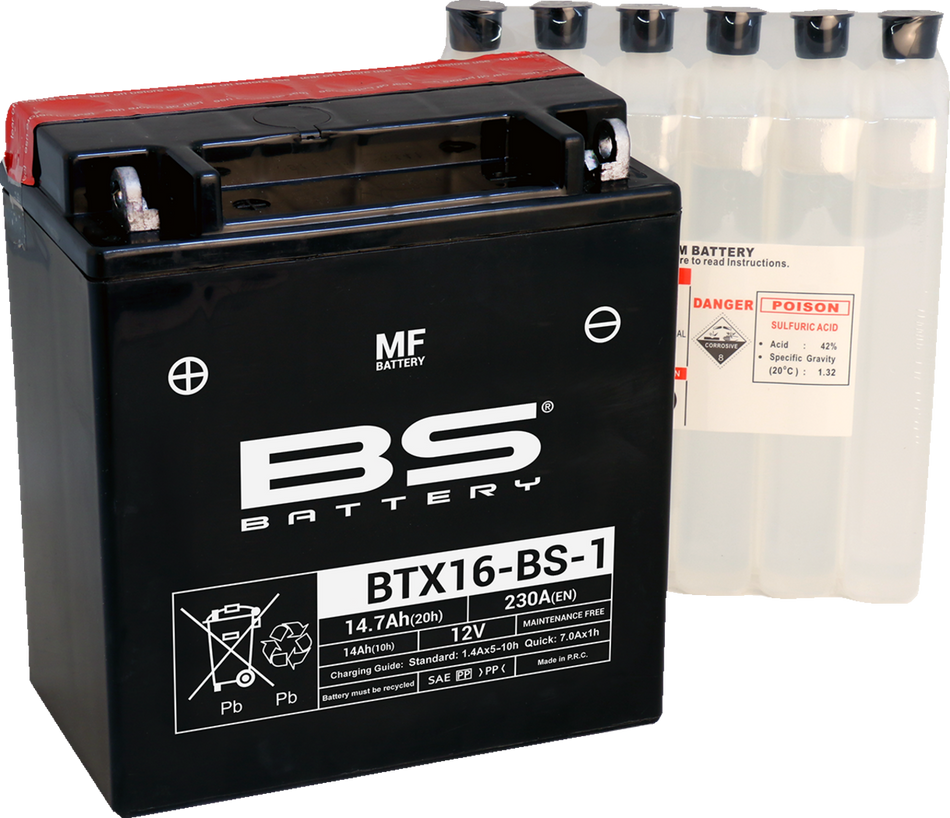BS BATTERY Battery - BTX16-BS-1 (YTX) 300623
