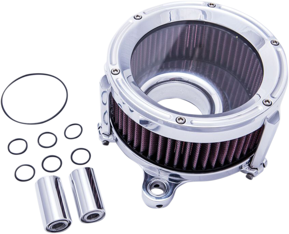 TRASK Assault Air Cleaner - Chrome - '17+ FL TM-1023CH