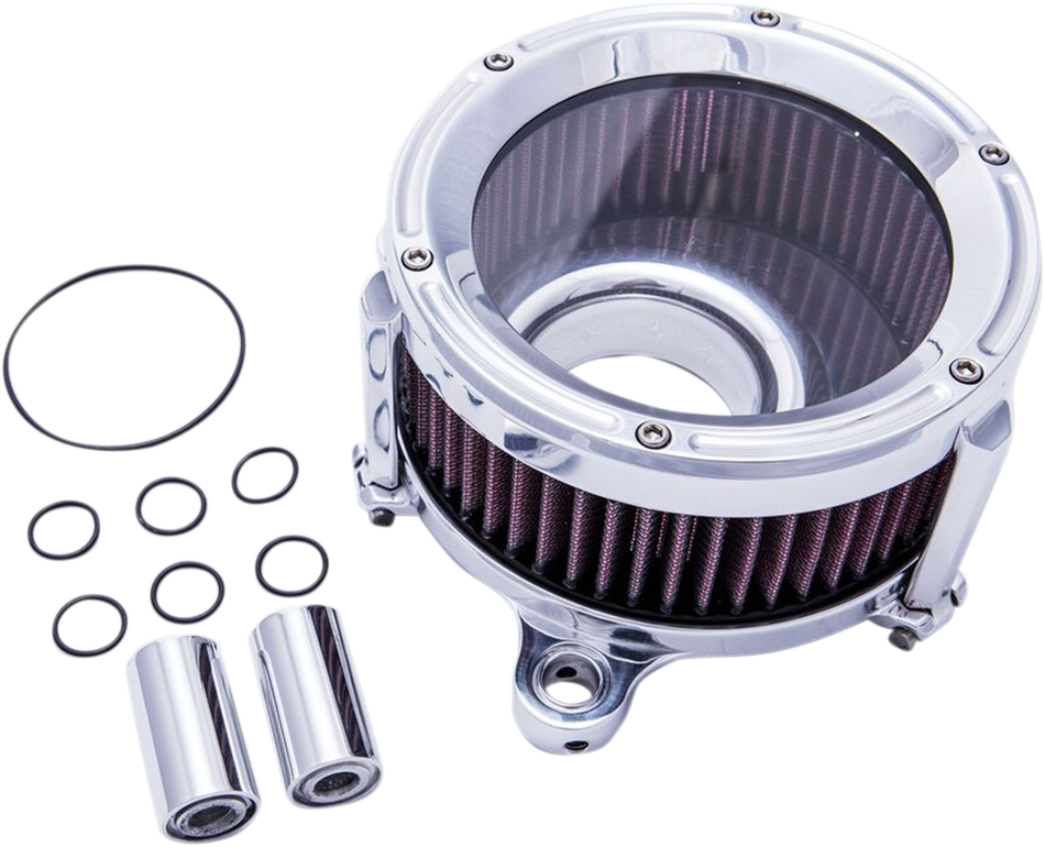 TRASK Assault Air Cleaner - Chrome - Throttle By Wire TM-1020CH