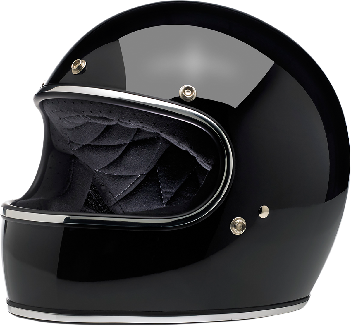 BILTWELL Gringo Helmet - Gloss Black - Small 1002-101-102