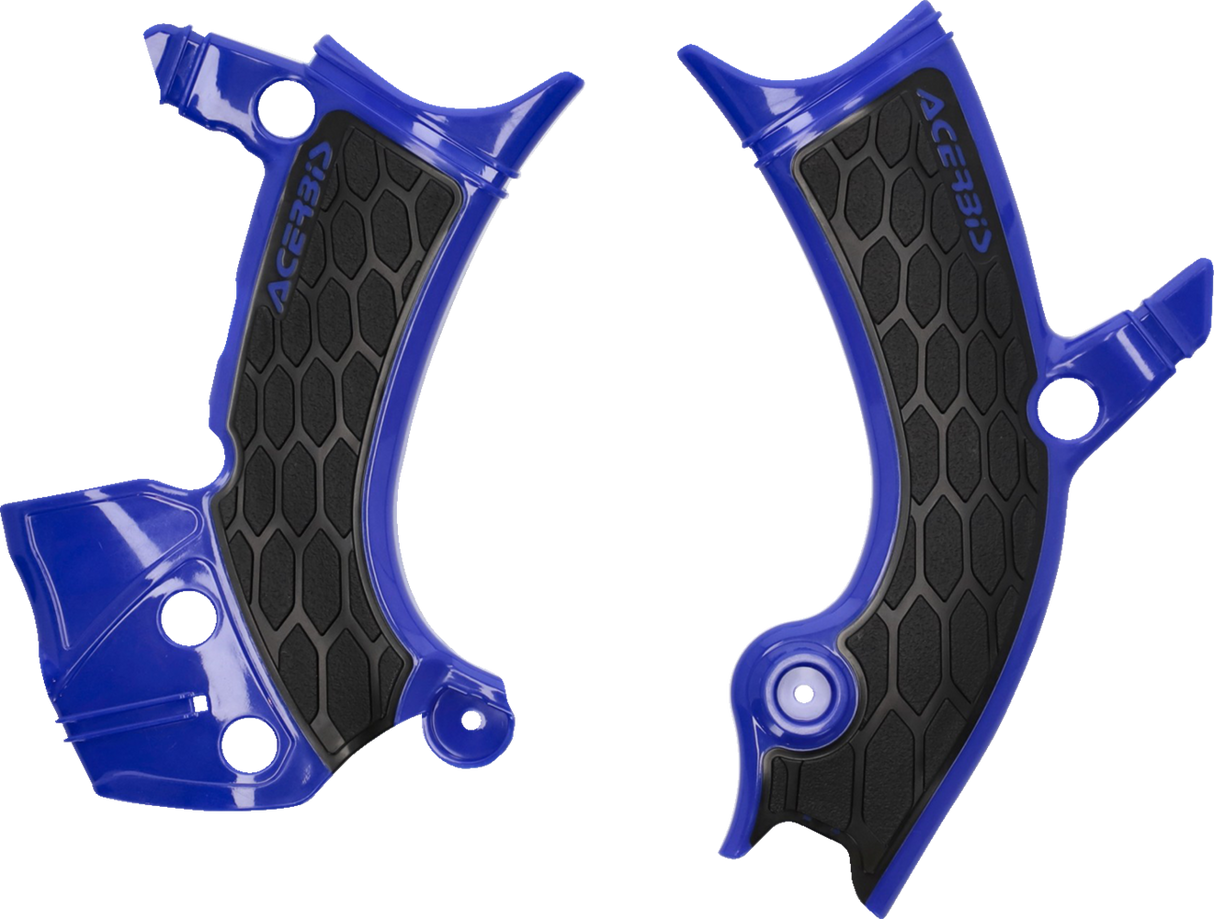 ACERBIS X-Grip Frame Guards - Blue/Black - YZ 250F/450F 2981441034