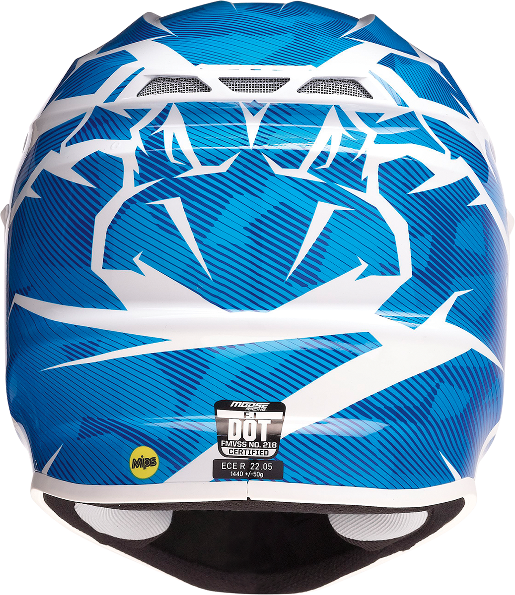 MOOSE RACING FI Helm - Agroid Camo - MIPS® - Blau/Weiß - 3XL 0110-7772 