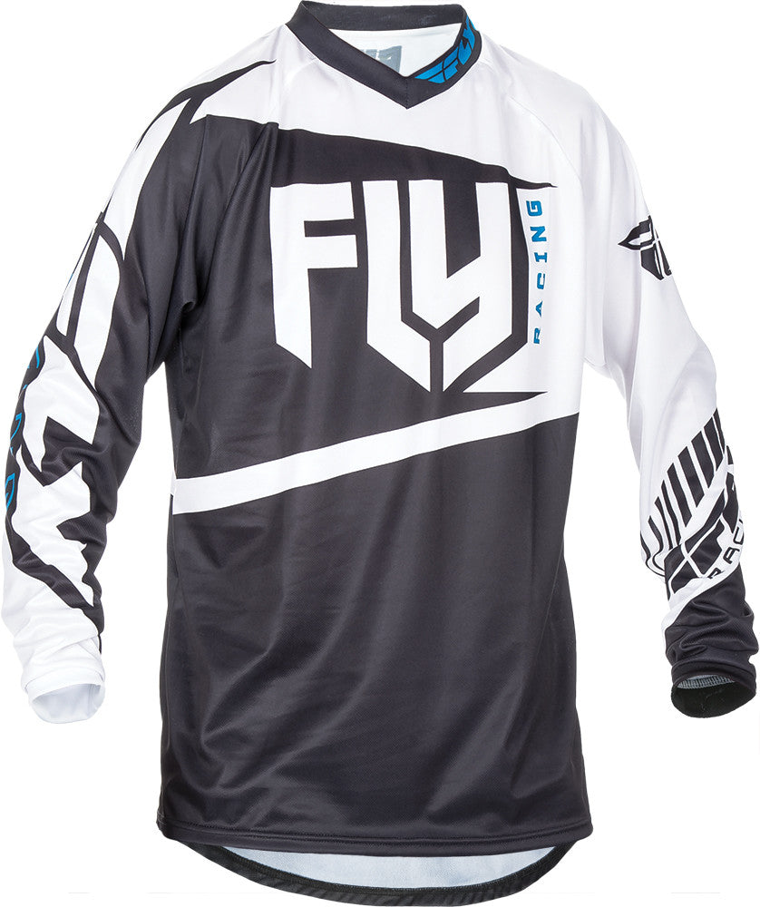 FLY RACING F-16 Jersey Black/White Ys 370-920YS