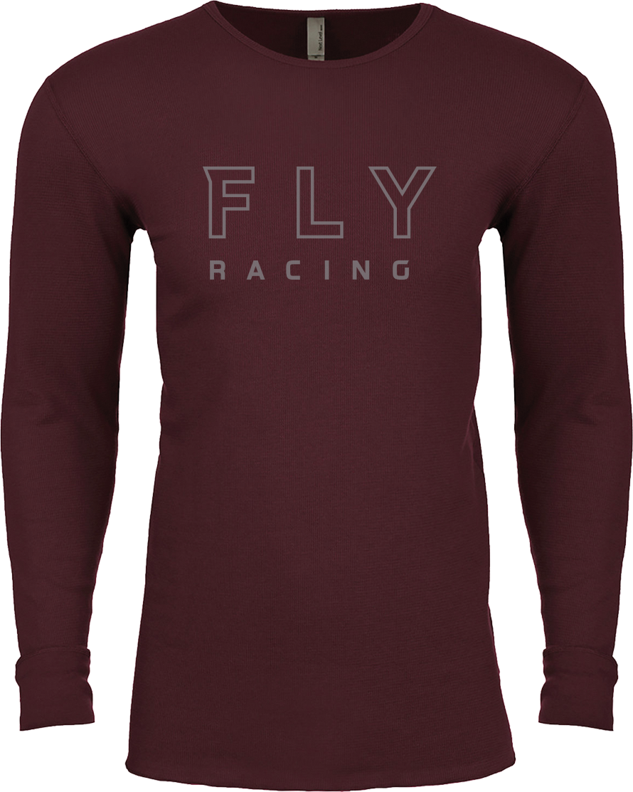 FLY RACING Fly Thermal Shirt Dark Red Md 352-4132M