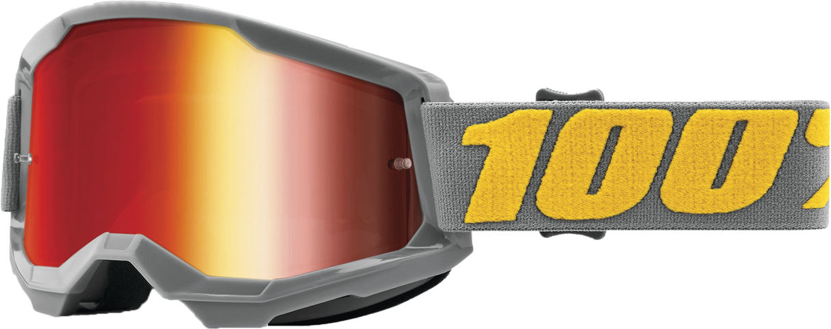 100% Strata 2 Goggle Izipizi Mirror Red Lens 50028-00006