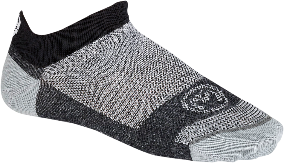 MOOSE RACING Casual Low Socks - Black/Gray - S/M 3431-0603
