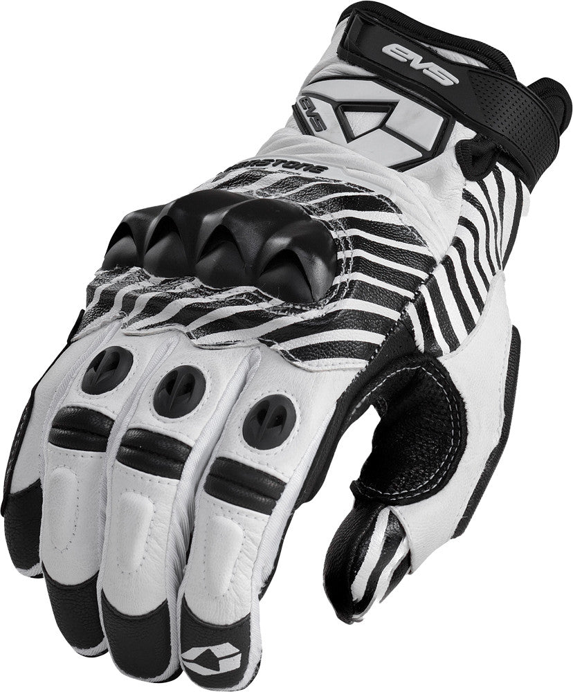 EVS Silverstone Leather Gloves White L 612105-0204