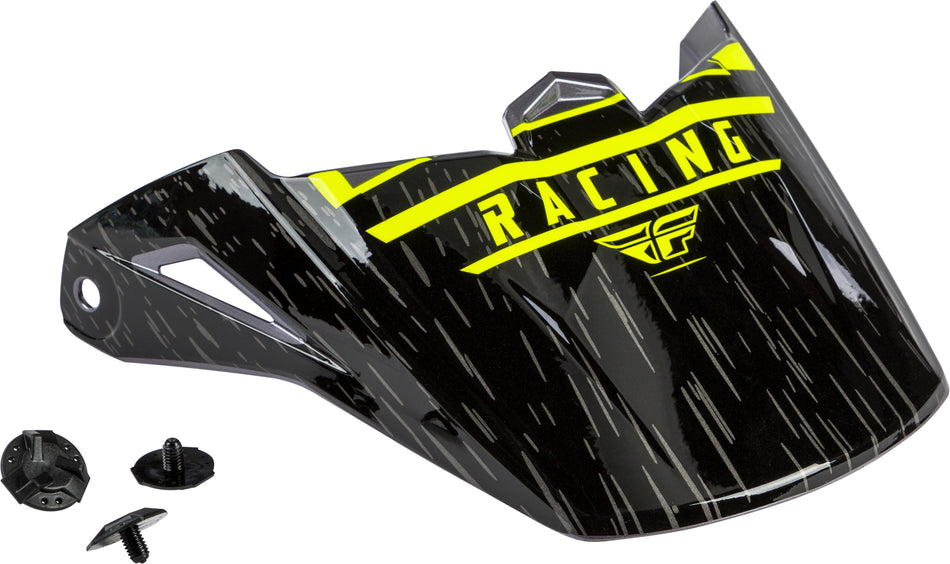 FLY RACING Kinetic K120 Helmet Visor Hi-Vis/Grey/Black F73-88170