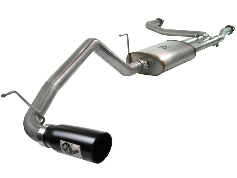 aFe MACHForce XP Exhaust Cat-Back 2.5/3in SS-409 w/ Black Tip 04-12 Nissan Titan V8 5.6L 49-46102-B