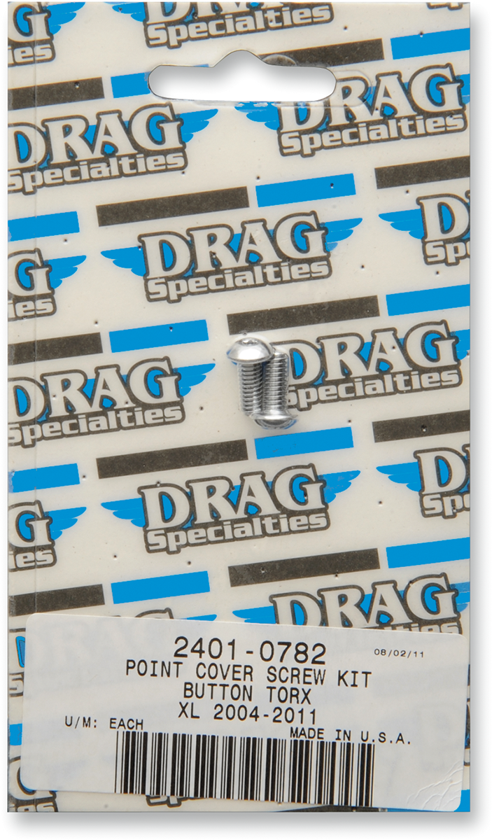 DRAG SPECIALTIES Point Cover Bolt Kit - XL MK689