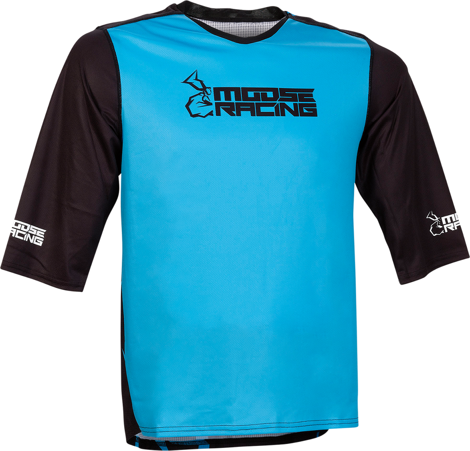 Camiseta de MTB MOOSE RACING - Manga 3/4 - Azul - Pequeña 5020-0250
