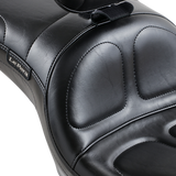 LE PERA Maverick Seat - With Backrest - Stitched - Black - FXD '06-'17 LK-970BR