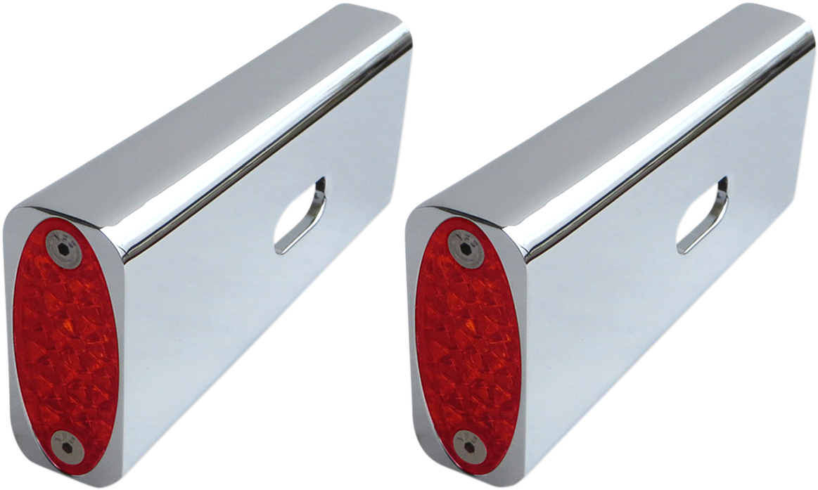 PRO-ONE PERF.MFG. Strut LED Marker Light - Chrome/Red 909108R