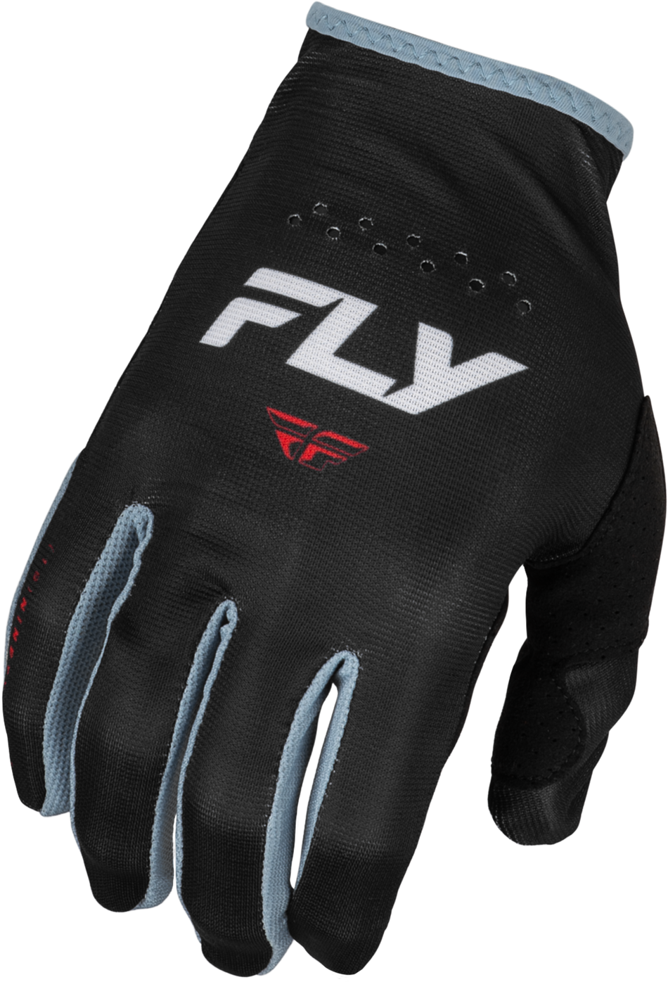 FLY RACING Lite Gloves Black/White/Red Lg 377-710L
