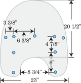 MEMPHIS SHADES Replacement Windshield - 19" - Clear - Heritage/Fatboy MEP6360