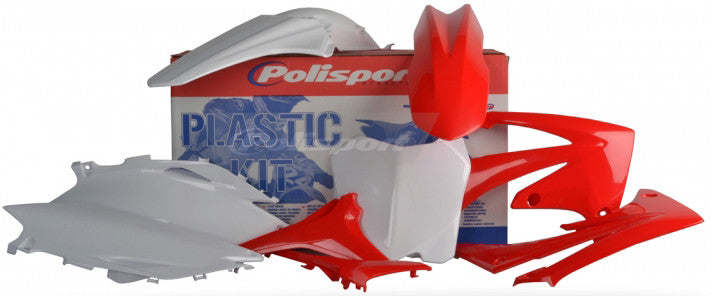 POLISPORT Plastic Body Kit Red/White 90154