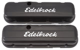 Edelbrock Valve Cover Signature Series Chevrolet 1965 and Later 396-502 V8 Low Black 4483