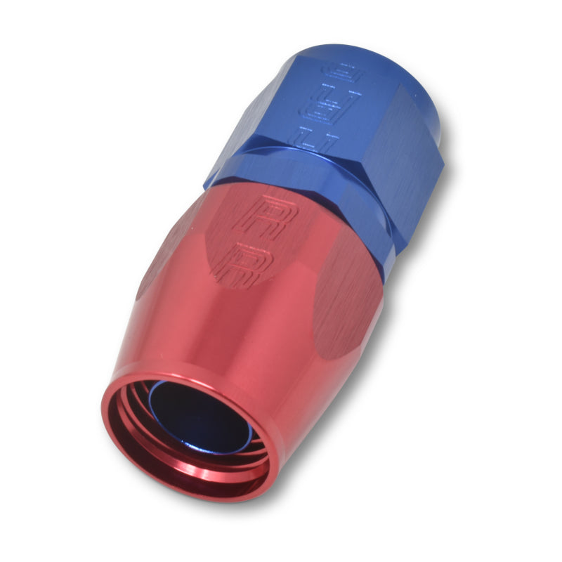 Russell Performance -6 AN Red/Blue Straight Full Flow Hose End 610020