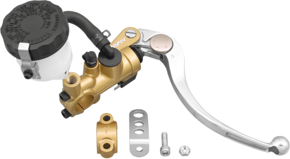 SHINDY Master Cylinder - Radial - 19 mm - Gold/Silver 17-658G