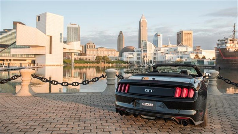 Corsa 15-16 Ford Mustang GT Convertible 5.0L V8 Negro Xtreme Escape de doble salida trasera