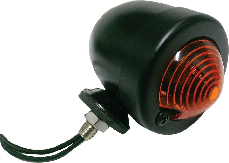 HARDDRIVE Bullet Marker Light Black Amber Lens Dual Filament 688066