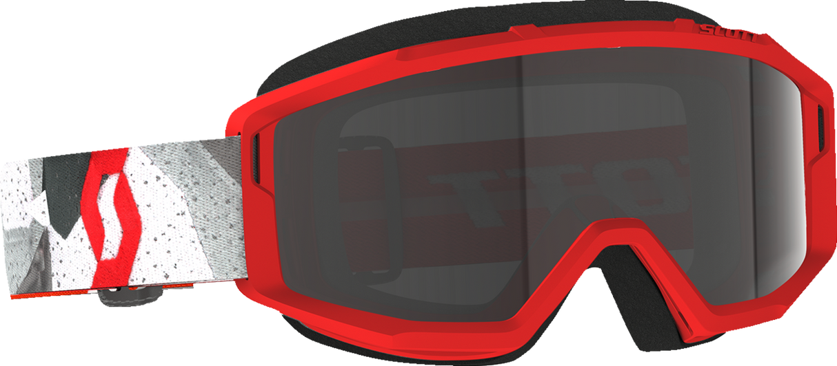 SCOTT Primal Sand Dust Goggle - Camo White/Red - Dark Gray 278600-7434053