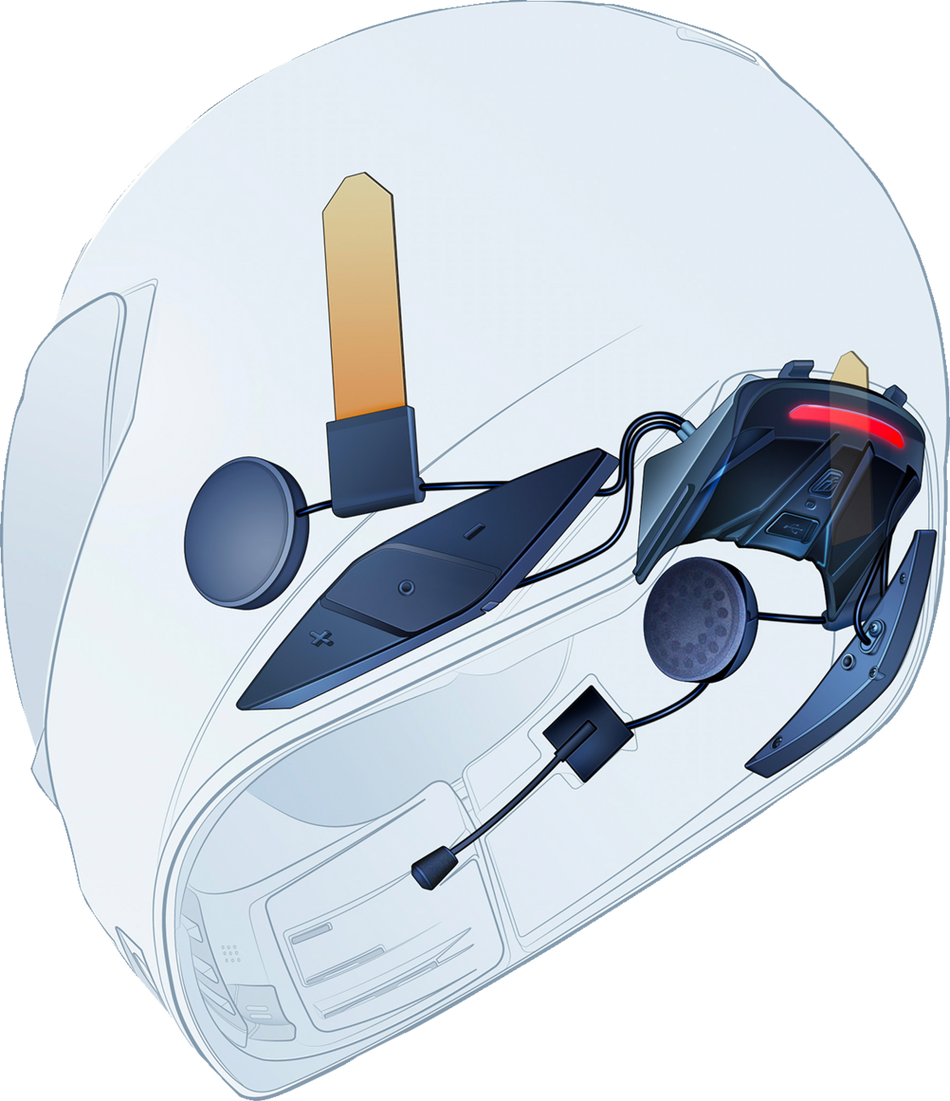 Open Box new  ICON In-Helmet Communicator - Black 4402-0910