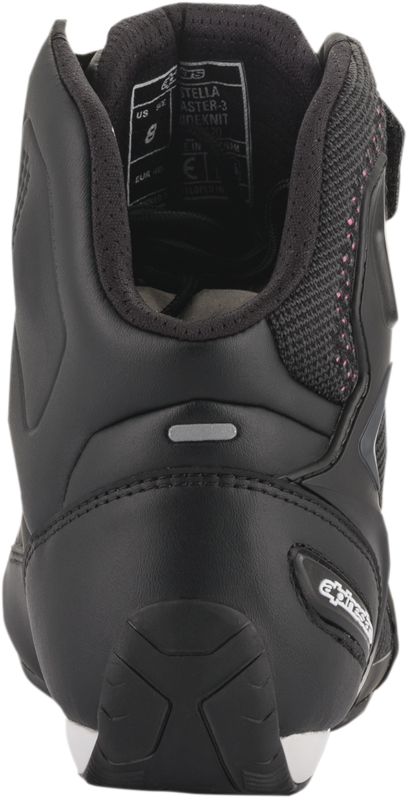 Zapatos ALPINESTARS Stella Faster-3 Rideknit - Negro/Amarillo/Rosa - US 6.5 251052014397 