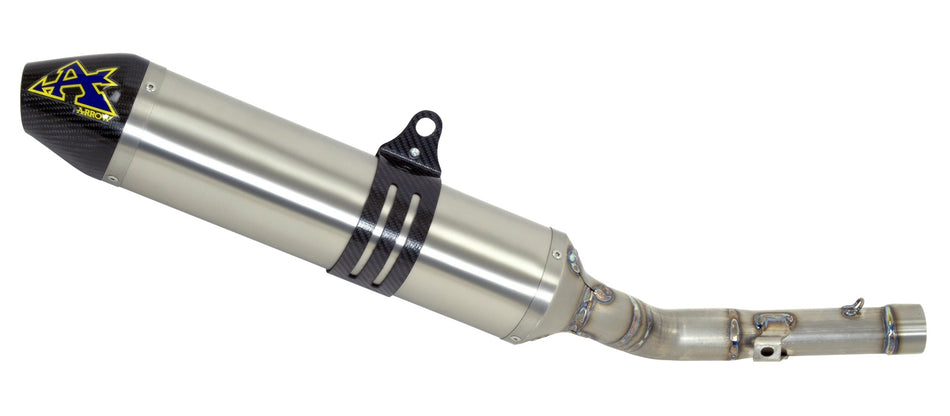 Arrow Aprilia Rx/Sx 125 '21/22 Homologated Aluminum Dark Thunder Silencer With Welded Link Pipe  52510aon