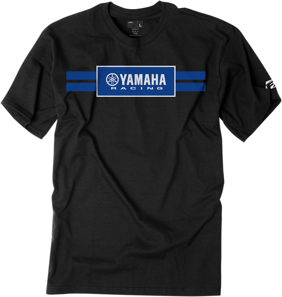 FACTORY EFFEX Yamaha Racing Stripe T-Shirt - Black - XL 19-87206