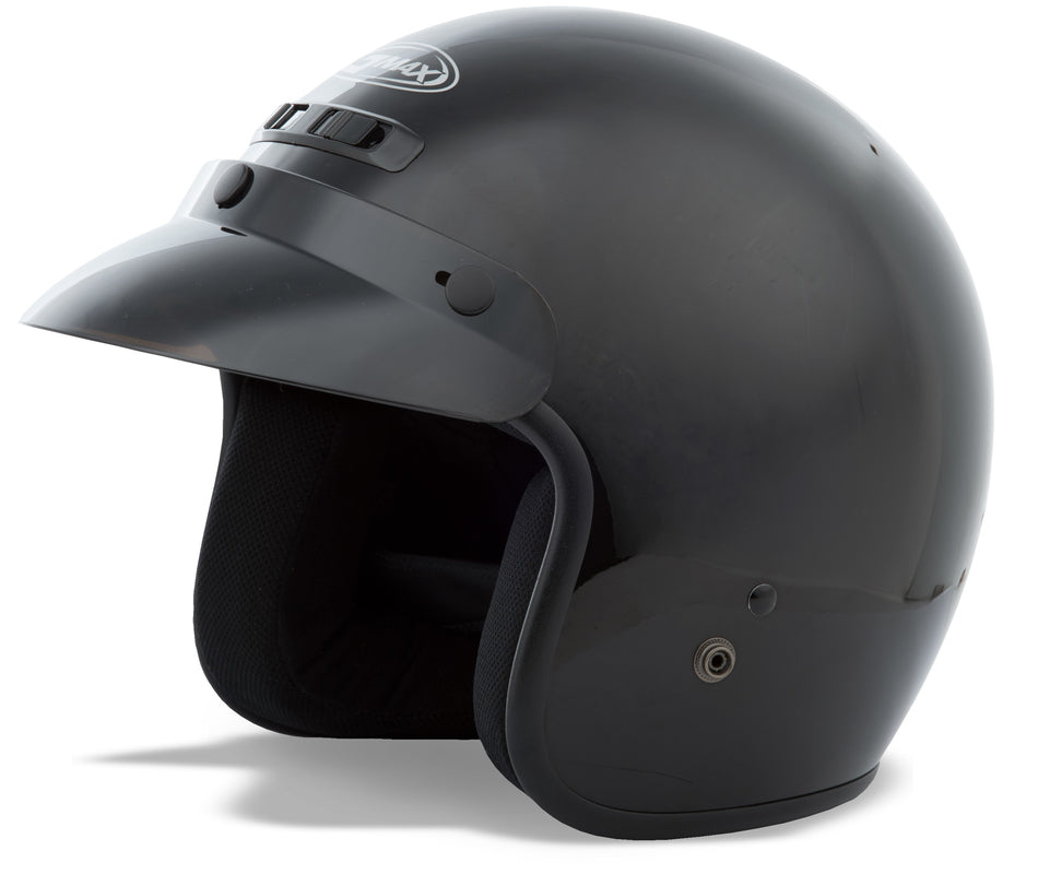 GMAX Youth Gm-2 Open-Face Helmet Black Ys-Ym G102021