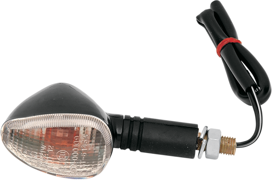 K&S TECHNOLOGIES Marker Lights - Dual Filament - Black/Clear 25-8408