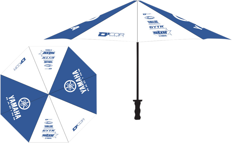 D'COR VISUALS Umbrella - Yamaha - Blue/White 81-102-1