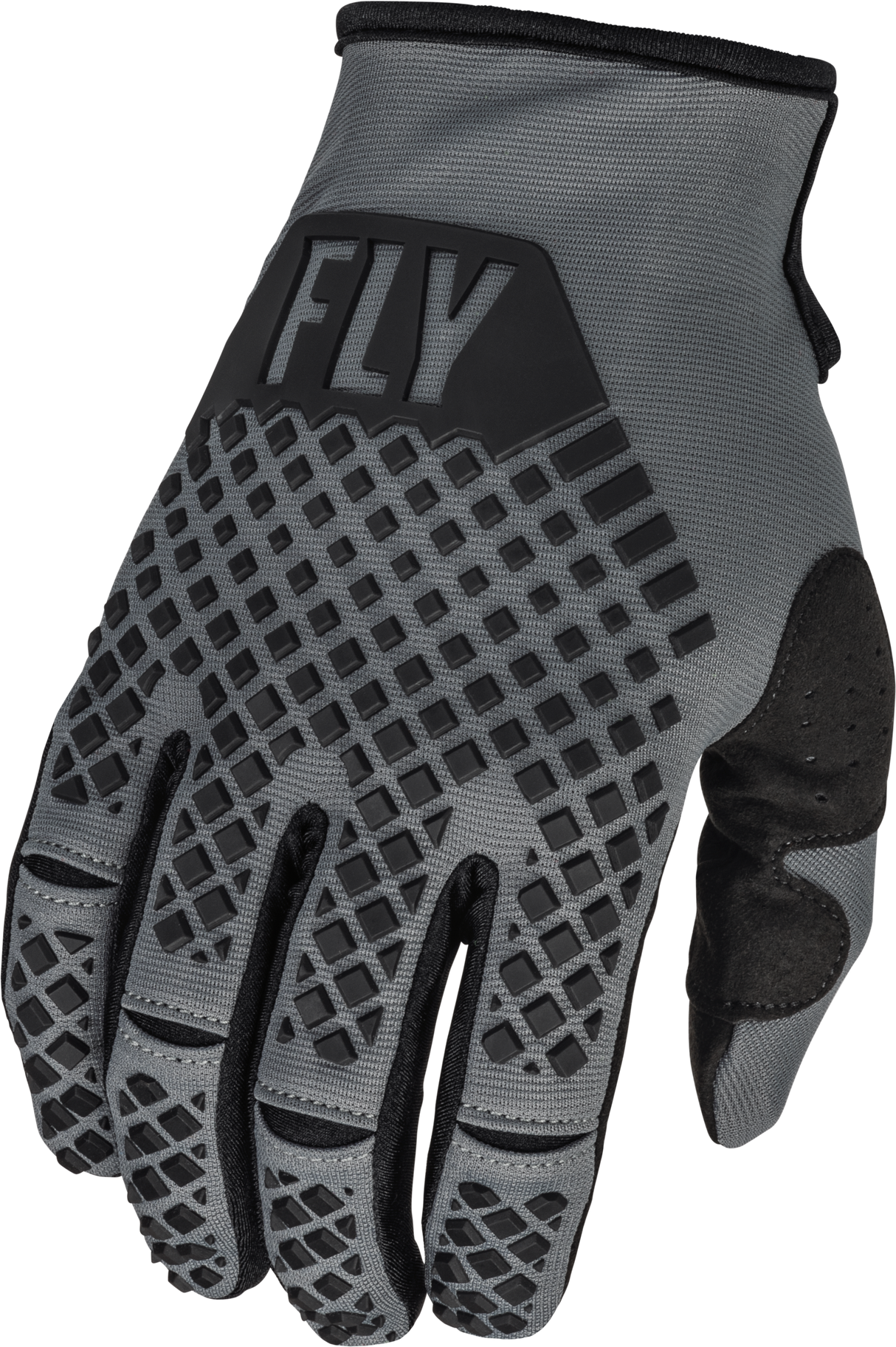 FLY RACING Youth Kinetic Gloves Dark Grey/Black Ys 376-410YS