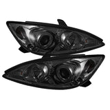 Spyder Toyota Camry 02-06 Projector Headlights LED Halo LED Smoke High H1 Low H1 PRO-YD-TCAM02-HL-SM 5064325