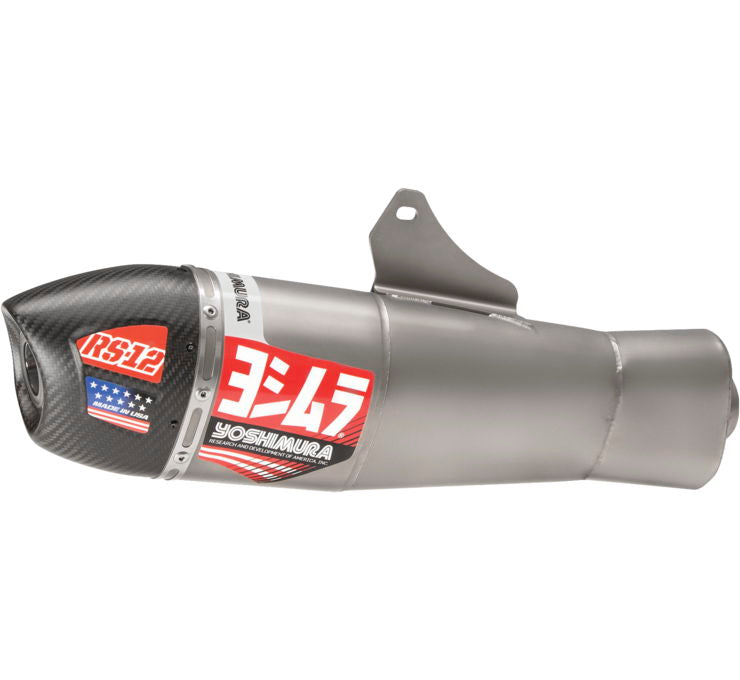 Yoshimura Crf450r/Rx 2021-2022 Rs-12 Stainless Slip-On Exhaust, W/ Stainless Muffler