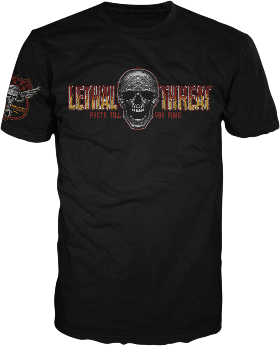 LETHAL THREAT Three B T-Shirt - Black - Large VV40163L