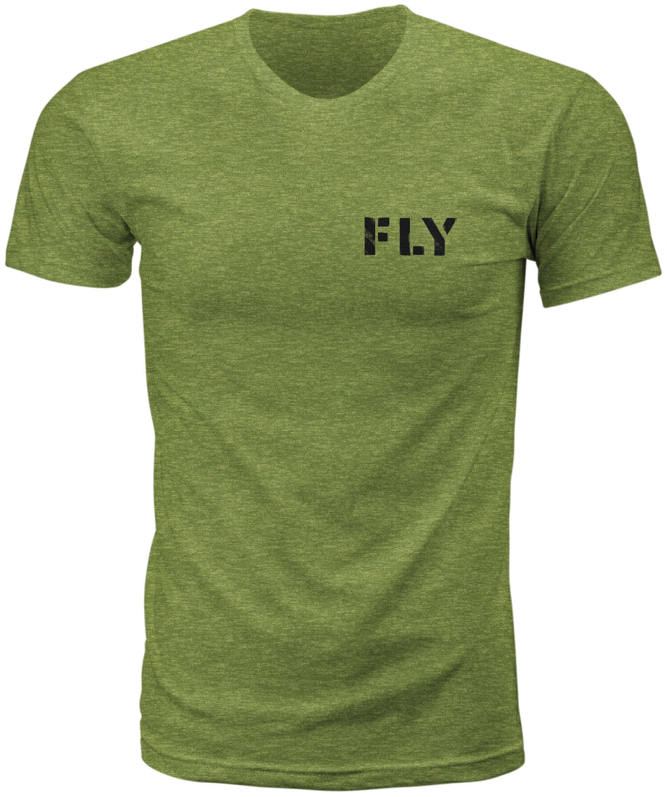 FLY RACING Fly Military Tee Military Green Heather 2x 352-06312X