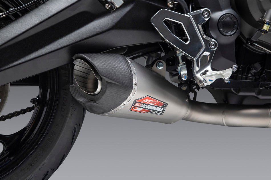 Yoshimura Trident 21-23 / 22 Tiger Sport 660 Race At2 Stainless Full Exhaust, W/ Stainless Muffler