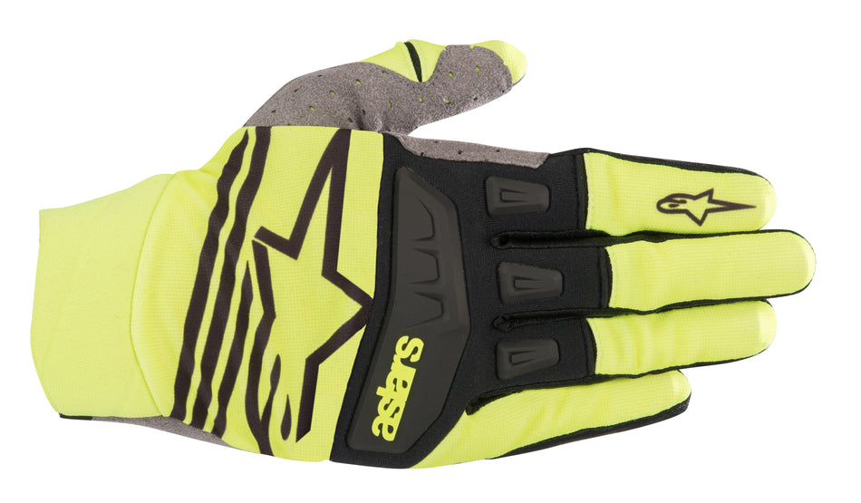 ALPINESTARS Techstar Gloves Yellow/Black Lg 3561019-551-L