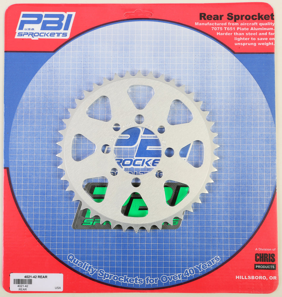 PBIRear Sprocket Aluminum 42t-420 Kaw/Suz4021-42-1