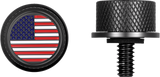 FIGURATI DESIGNS Seat Mounting Knob - Black - American Flag FD20-SEAT KN-BK