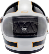 BILTWELL Gringo S Helmet - Gloss White/Black Tracker - 2XL 1003-566-506