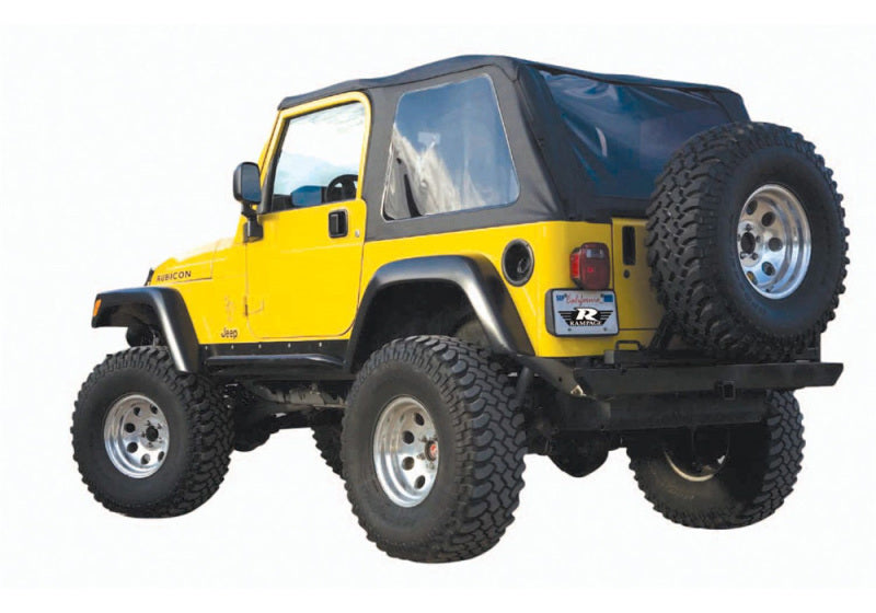 Rampage 1997-2006 Jeep Wrangler(TJ) Excludes LJ Unlimited Frameless Soft Top Kit - Black Diamond 109535