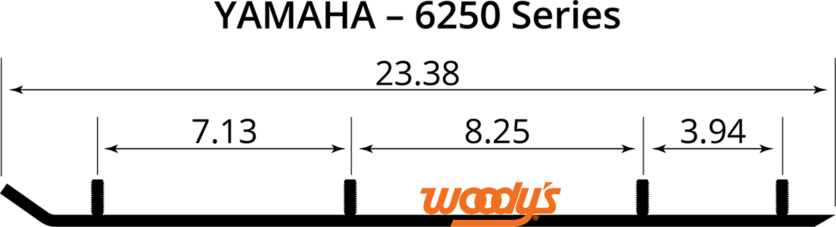 WOODY'S Extender Trail III Flat-Top Runner EYV3-6250